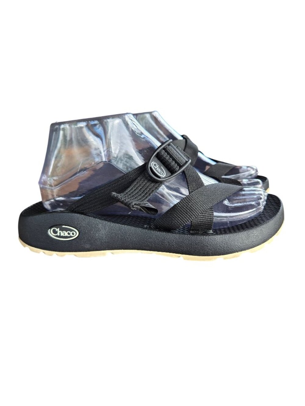 Chaco Tegu Women's Black LUVSEAT PU Sandals Size 8